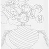 Creativ Company Malleinwand mit Druck, Blumenstrauß in Vase, D: 1,6 cm, Größe 24x30 cm, 360 g, 1 Stück