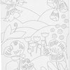 Creativ Company Malleinwand mit Druck, Blumenlandschaft, D: 1,6 cm, Größe 24x30 cm, 360 g, 1 Stück