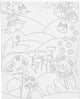 Creativ Company Malleinwand mit Druck, Blumenlandschaft, D: 1,6 cm, Größe 24x30 cm, 360 g, 1 Stück