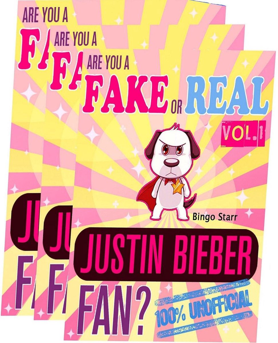 Bist du ein falscher oder echter Justin Bieber-Fan? Bundle-Version – Rot und Gelb und Blau – das 100 % inoffizielle Quiz- und Fakten-Trivia-Reiseset-Spiel