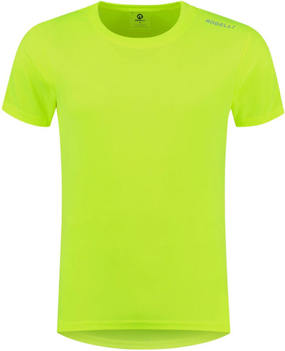 Rogelli Promo Laufshirt Herren – kurze Ärmel – fluoreszierendes Gelb – XL