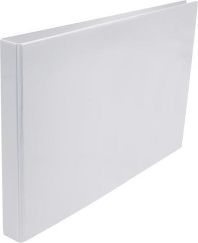 Kangaro-Präsentationsringbinder – A3 – 4-Ring – Rückenbreite 25 mm – Weiß – K-1193
