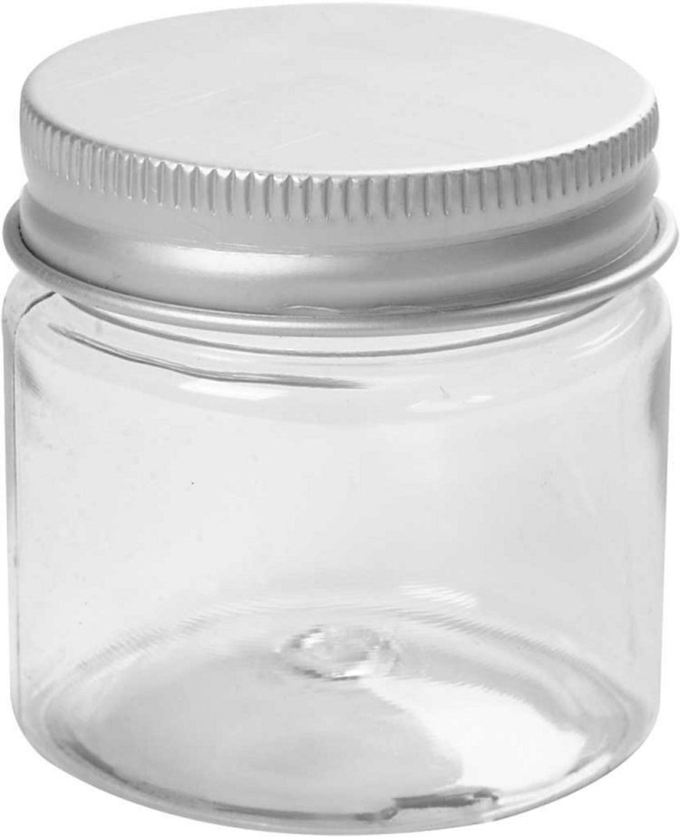 Creativ Firmenglas mit Schraubverschluss, H: 45 mm, T 44 mm, 50 ml, 10 Stück 1 Box