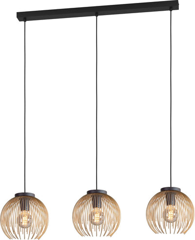 Eglo Venezuela Hängelampe – E27 – 93,5 cm – Goldschwarz