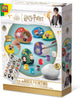 Ses Creative – Harry Potter – Steinmalerei – 5 Steine, 6 Farben, Pinsel und Rubbelaufkleber – Bastelset für Kinder