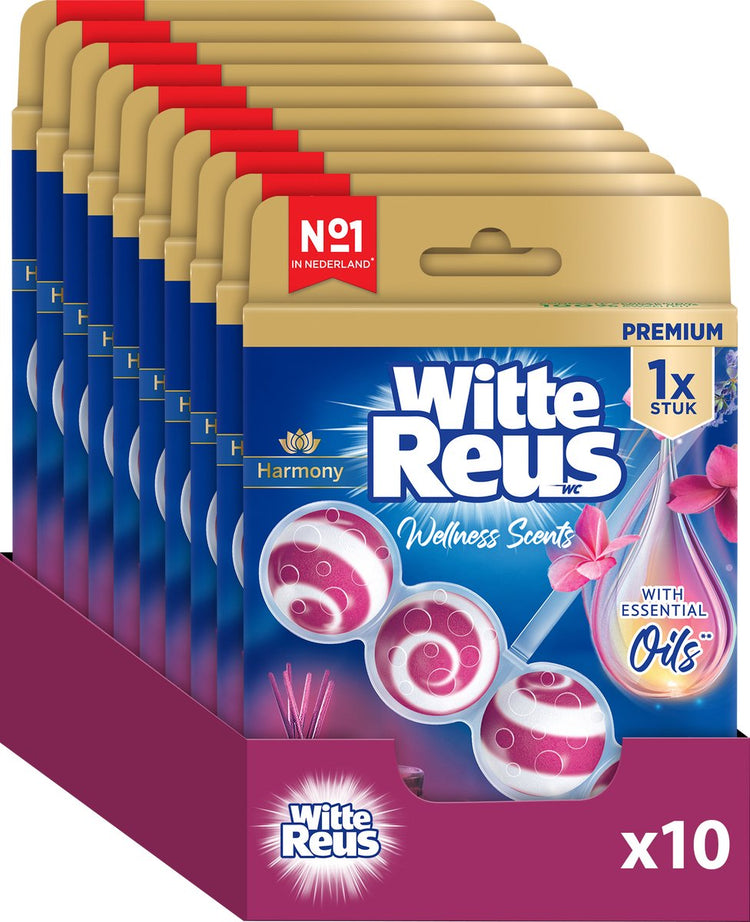 Witte Reus Wellness Düfte Harmony Toilettenblock 50g – Toilettenblöcke – Vorteilspackung – 10 Stück