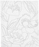 Creativ Company Malleinwand mit Druck, Mohnblumen, D: 1,6 cm, Größe 24x30 cm, 360 g, 1 Stück