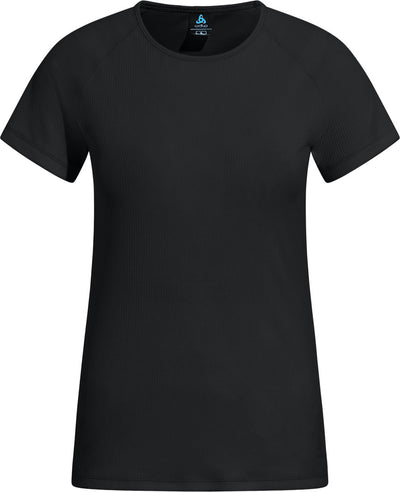 Odlo Active Light Baselayer-Shirt mit Rundhalsausschnitt und kurzen Ärmeln – Damen – Schwarz – S