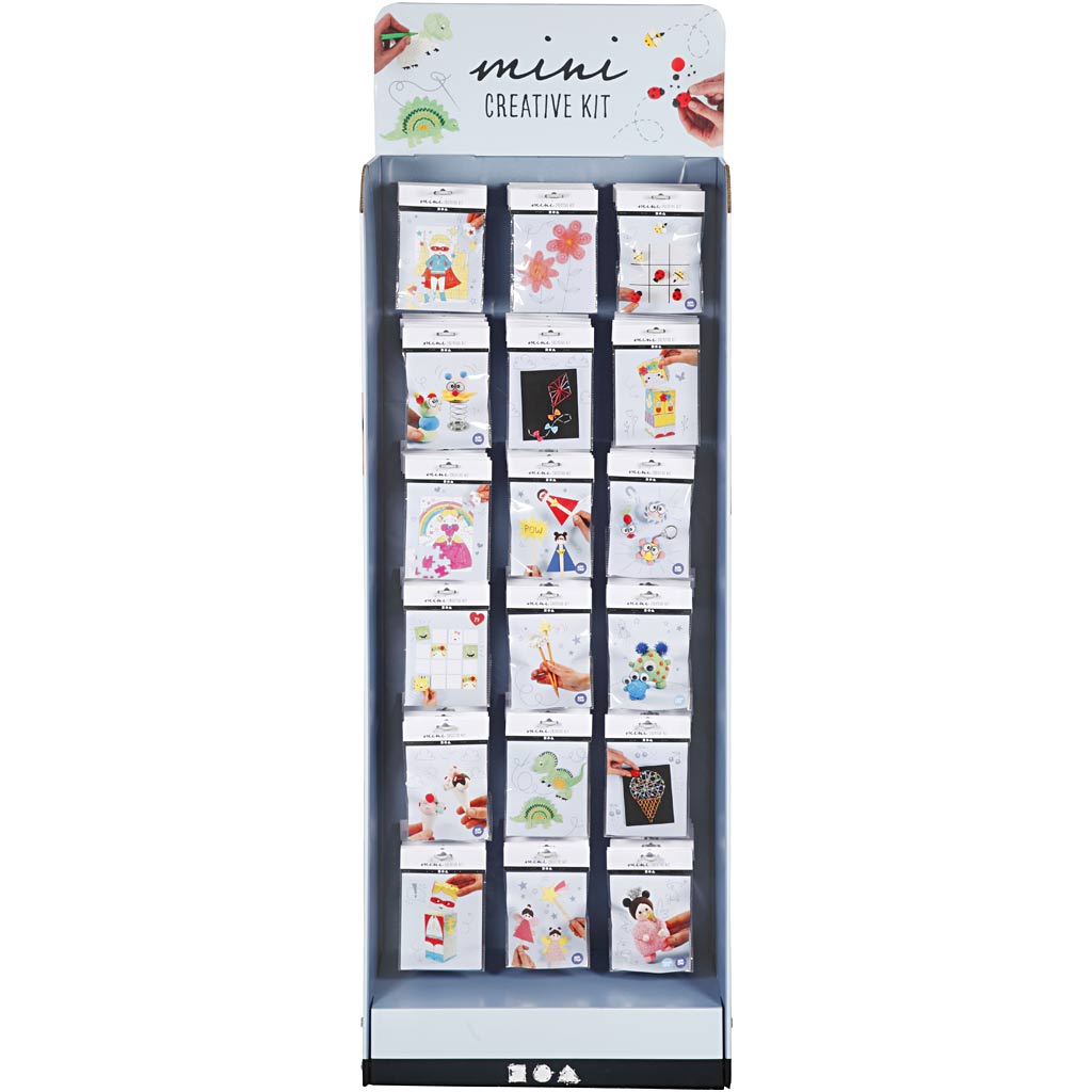 Creativ Company Mini-Kreativsets, H: 1500 mm, B: 580 mm, weiß, 108 Set 1 Box