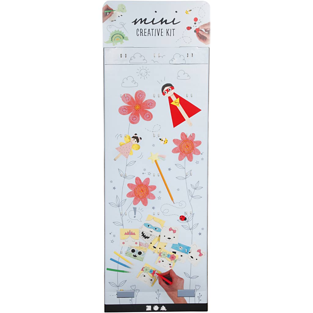 Creativ Company Mini-Kreativsets, H: 1500 mm, B: 580 mm, weiß, 108 Set 1 Box
