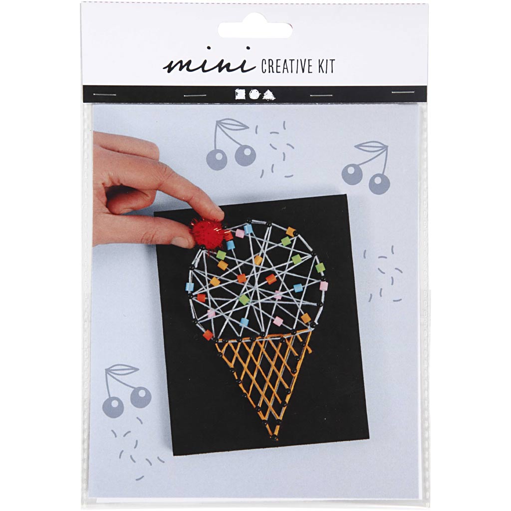 Creativ Company Mini-Kreativset, Eis in Waffel, 1 Box