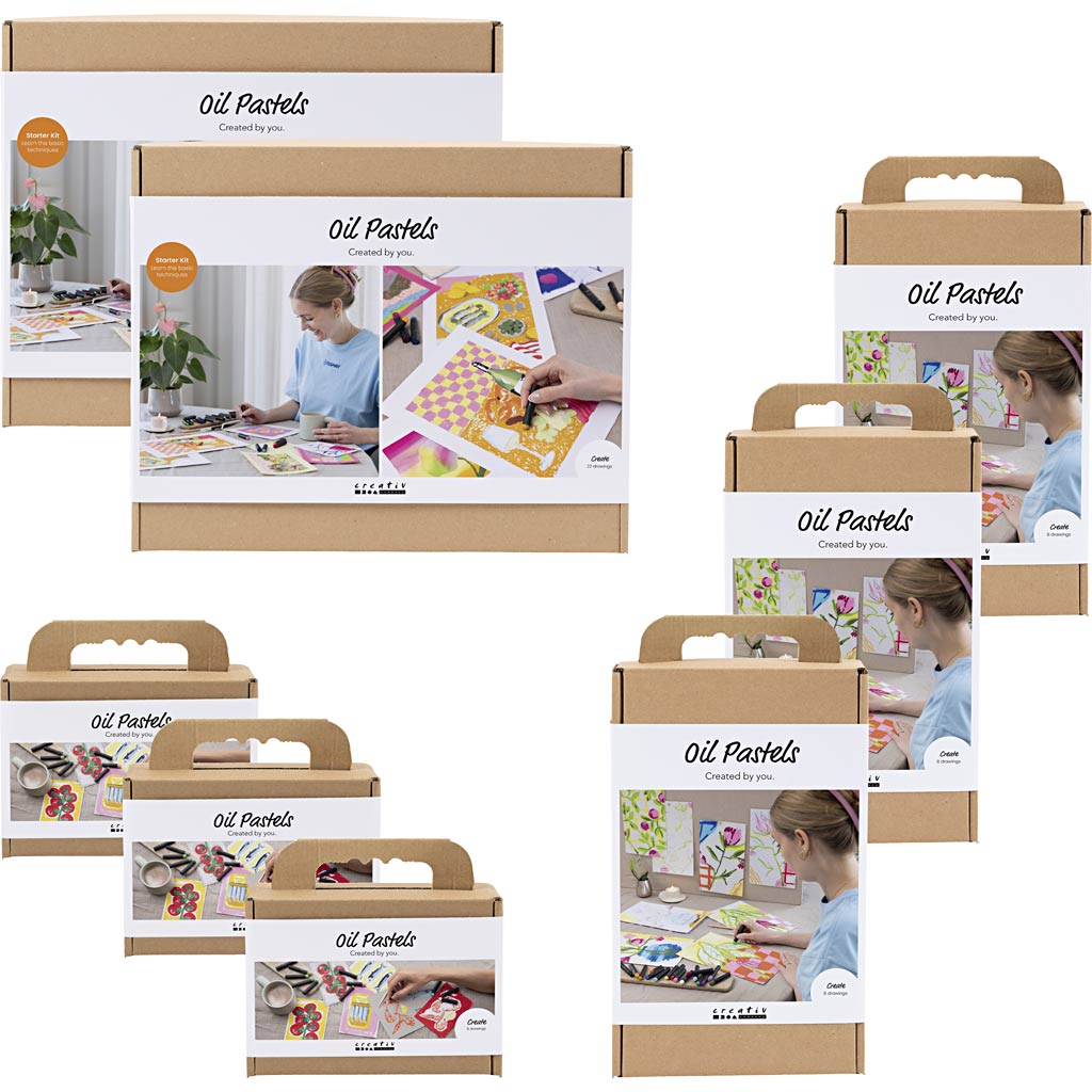 Creativ Firmenvorstellungspaket, Ölpastelle, 8 Box 1 Box