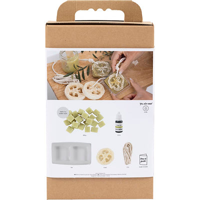 Creativ Company Seifenherstellungs-Hobbyset, Luffa, olivgrün, 1 Box