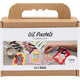 Creativ Company Mini-Hobby-Set Ölpastell, Grau, Weiß, 1 Box