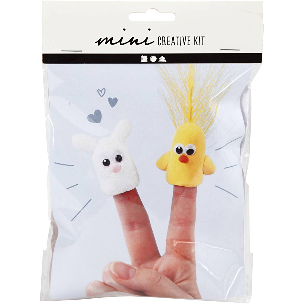 Creativ Company Mini-Kreativset, Fingerpuppen, 1 Box