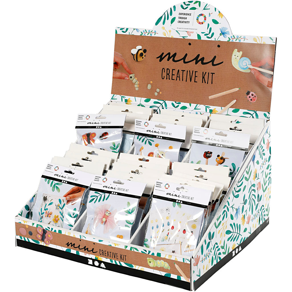 Silk-Clay-Display mit kreativen Mini-Kits, H: 539 mm, 42 Set 1 Box