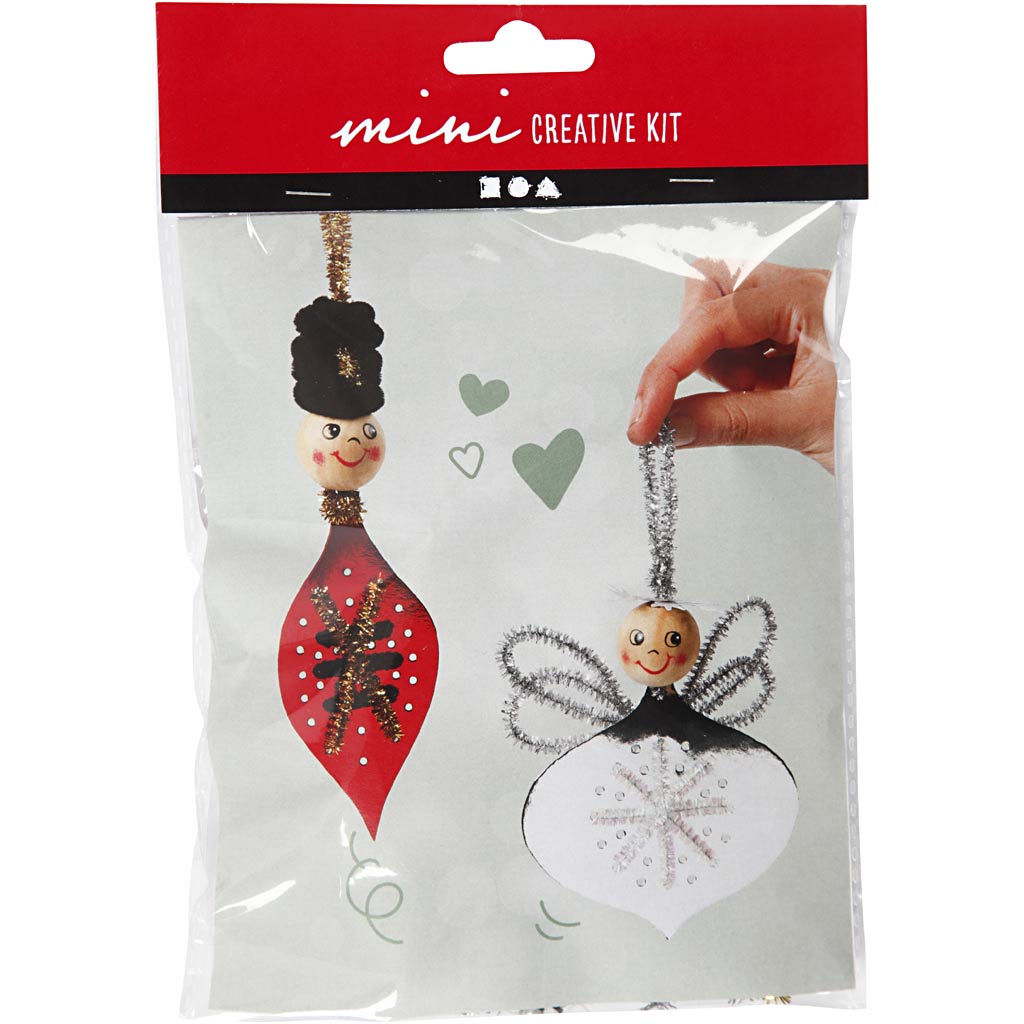 Creativ Company Kreativ-Mini-Set, ausgestanzte Figuren zur Herstellung von Hängedekorationen, 1 Set