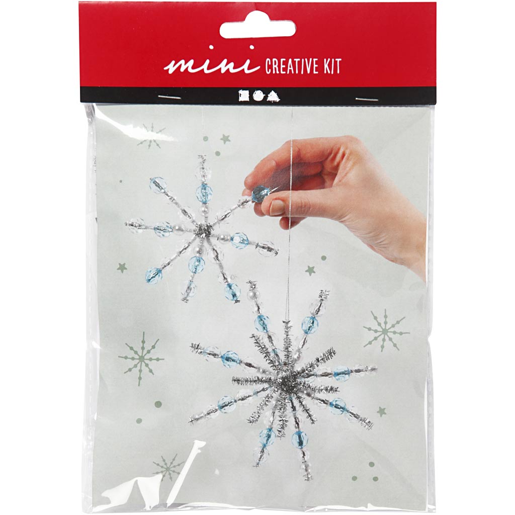 Creativ Company Kreativ-Mini-Set, Schneeflocken, 1 Box
