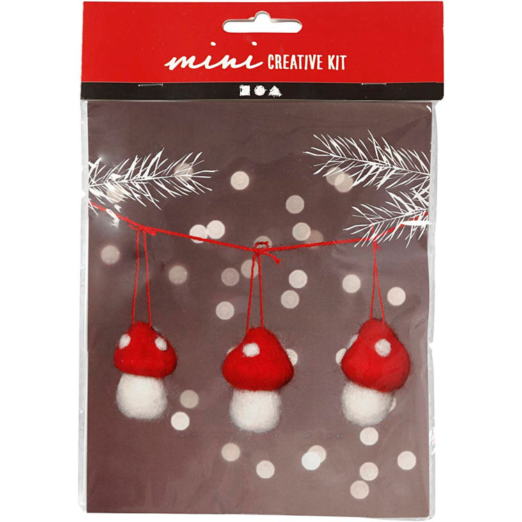 Creativ Company Kreativ-Mini-Set, hängende Pilze, H: 5,5 cm, 1 Set