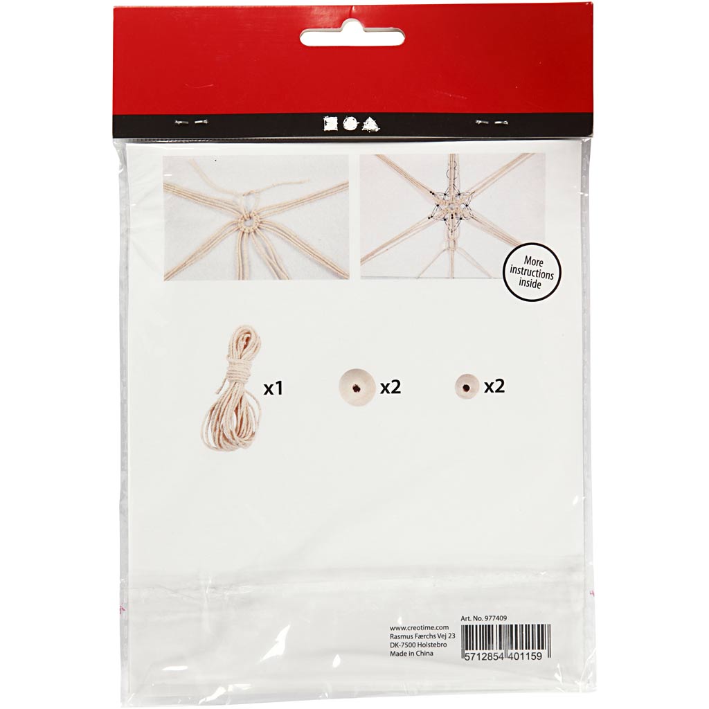 Mini Creative Kit Macrame Snowflake