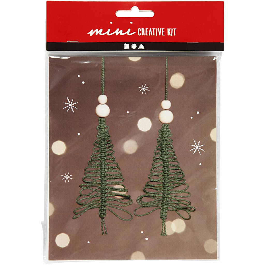 Mini Creative Kit Macrame Weihnachtsbaum