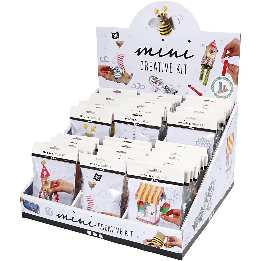 Kreativ-Firmendisplay mit Kreativ-Mini-Sets, 60er Set 1 Box