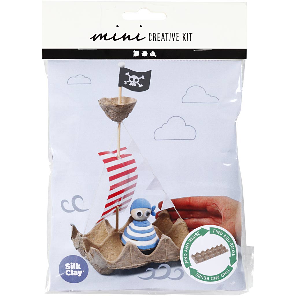 Creativ Company Mini Kit Eierbox Piratenboot
