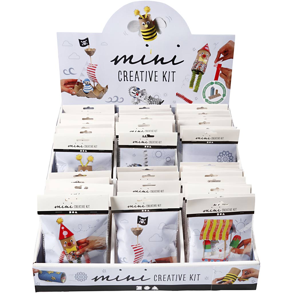 Kreativ-Firmendisplay mit Kreativ-Mini-Sets, 60er Set 1 Box