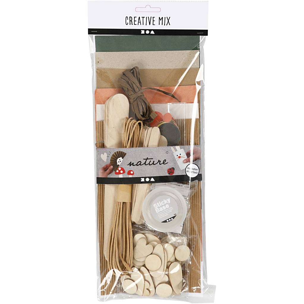 Creativ Company Hobby Grundmaterialien, Natur, 1 Box
