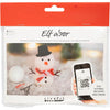 Creativ Company Mini-Hobby-Set Wichteltür, Schneemann, 1 Box