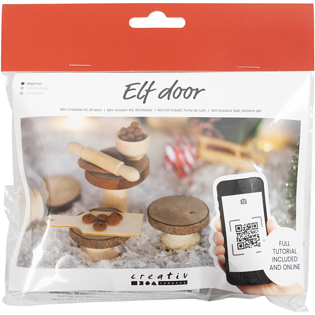 Creativ Company Mini-Hobby-Set, Zwergtür, Kekse backen, 1 Box