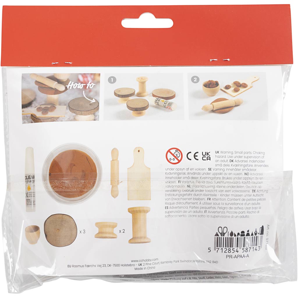 Creativ Company Mini-Hobby-Set, Zwergtür, Kekse backen, 1 Box