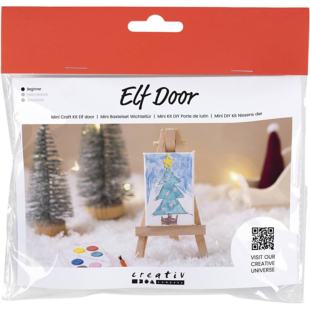 Creativ Company Mini-Hobby-Set Wichteltür, Künstler, 1 Box