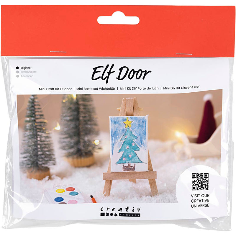 Creativ Company Mini-Hobby-Set Wichteltür, Künstler, 1 Box