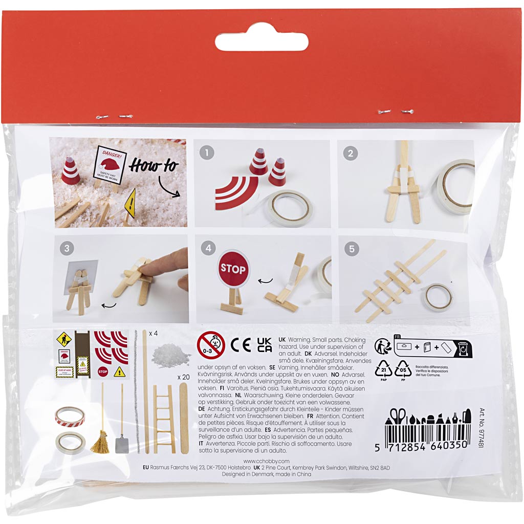 Creativ Company Mini-Hobby-Set Wichteltür, im Aufbau, 1 Karton