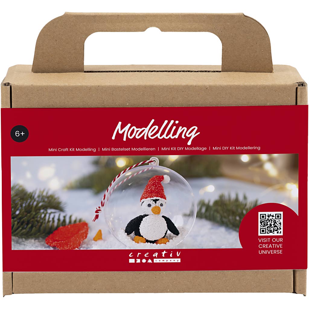 Creativ Company Mini-Hobby-Set Bildhauerei, Pinguin, 1 Box