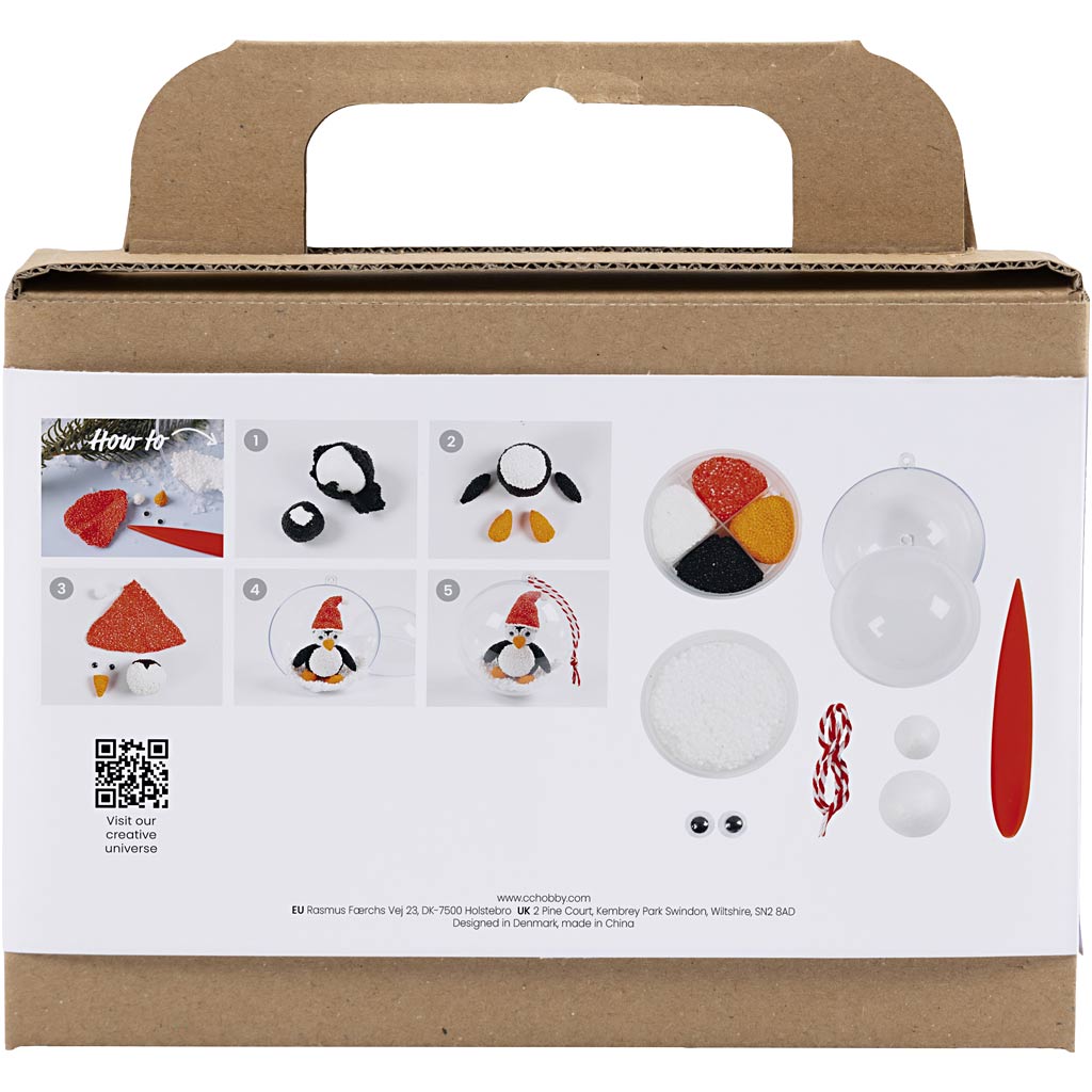Creativ Company Mini-Hobby-Set Bildhauerei, Pinguin, 1 Box