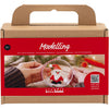 Creativ Company Mini-Hobby-Set Modellieren, Weihnachtsmann, rot und weiß, 1 Box