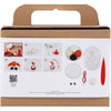 Creativ Company Mini-Hobby-Set Modellieren, Weihnachtsmann, rot und weiß, 1 Box