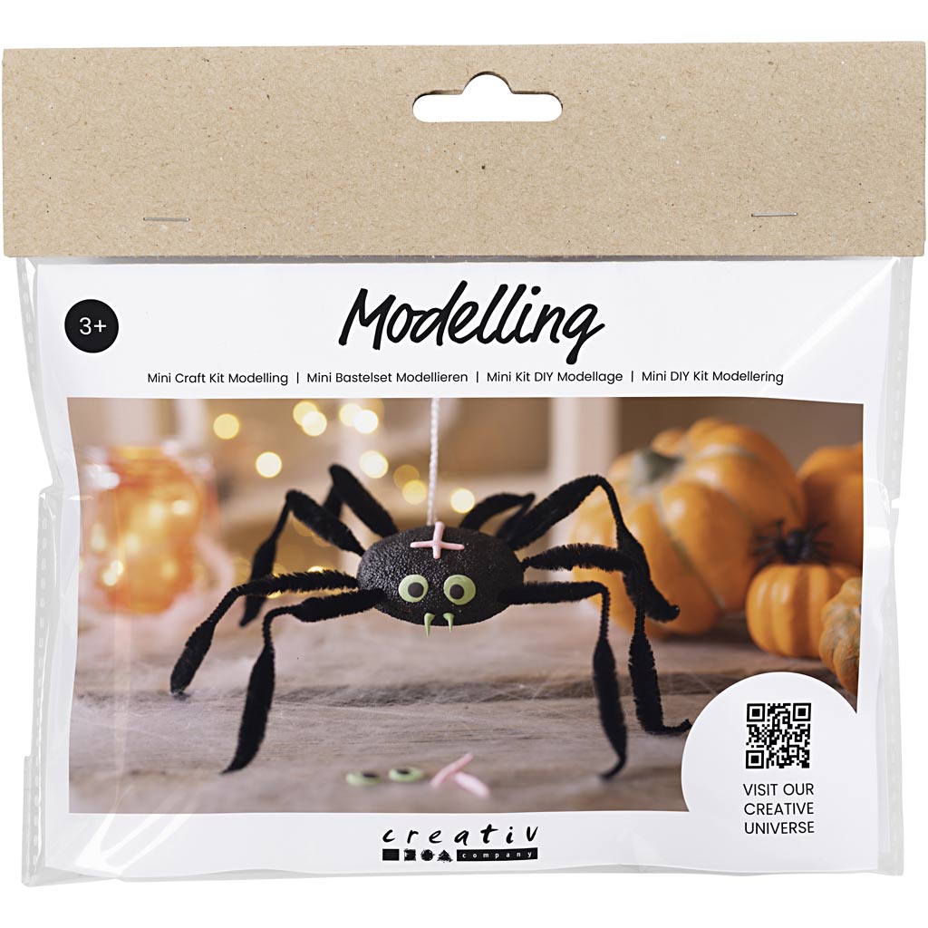 Creativ Company Mini-Hobby-Set Bildhauerei, Spinne, 1 Box