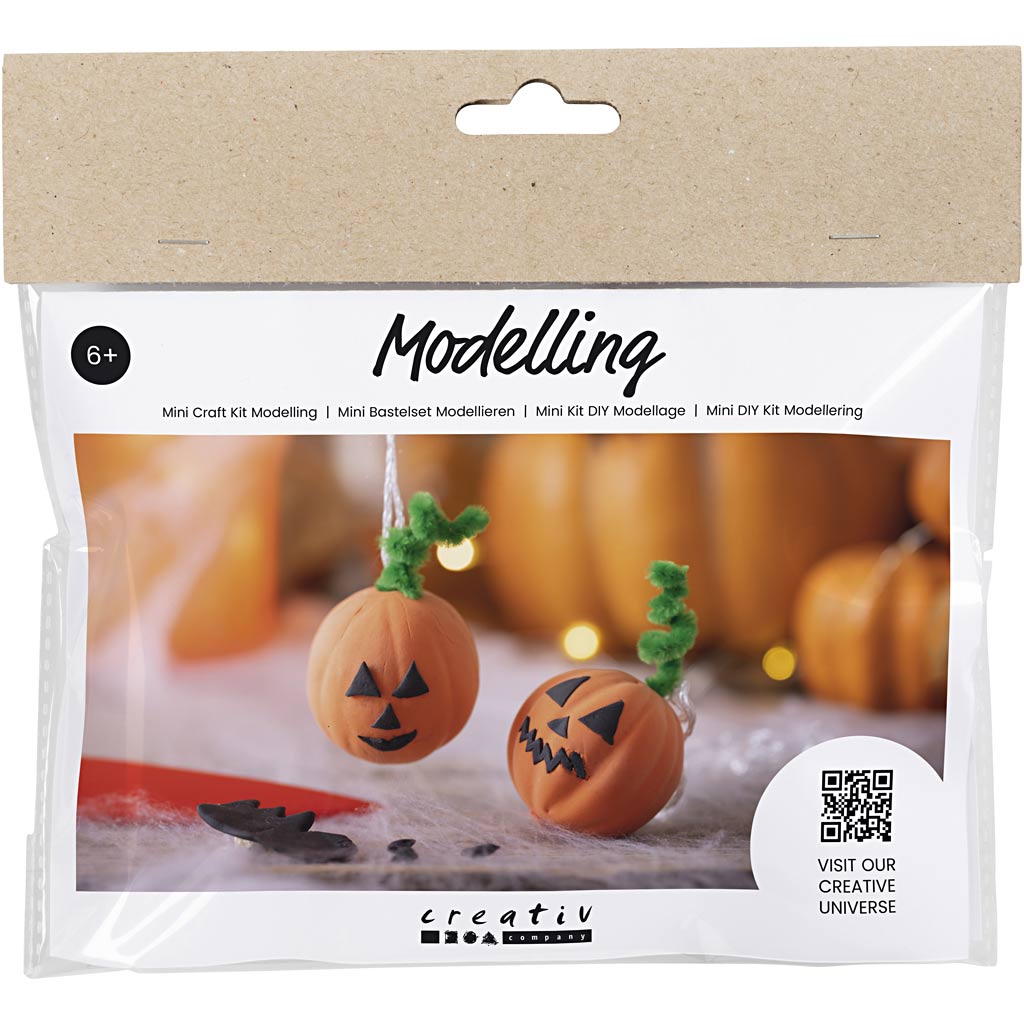 Creativ Company Mini-Hobby-Set Bildhauerei, Kürbis, 1 Box