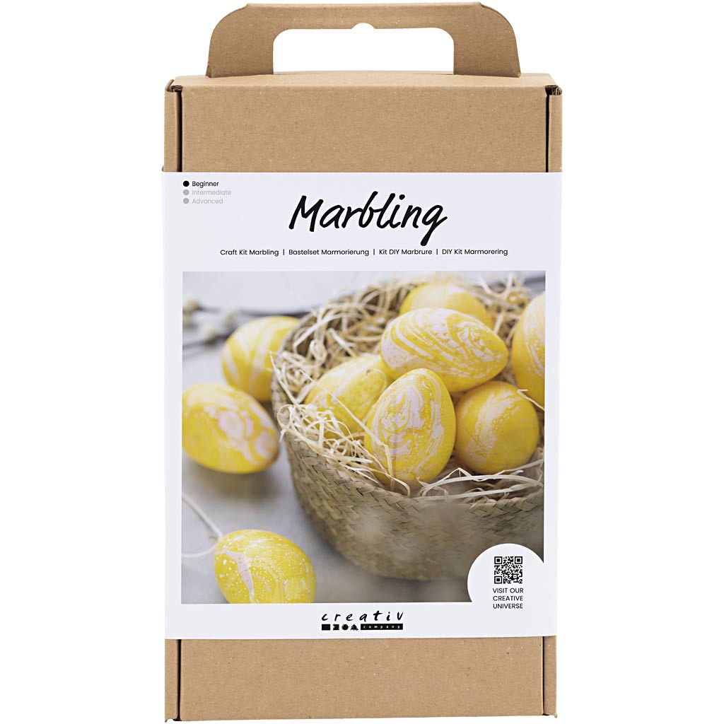 Creativ Company Hobby-Set Marmor, rosa, gelb, 1 Box