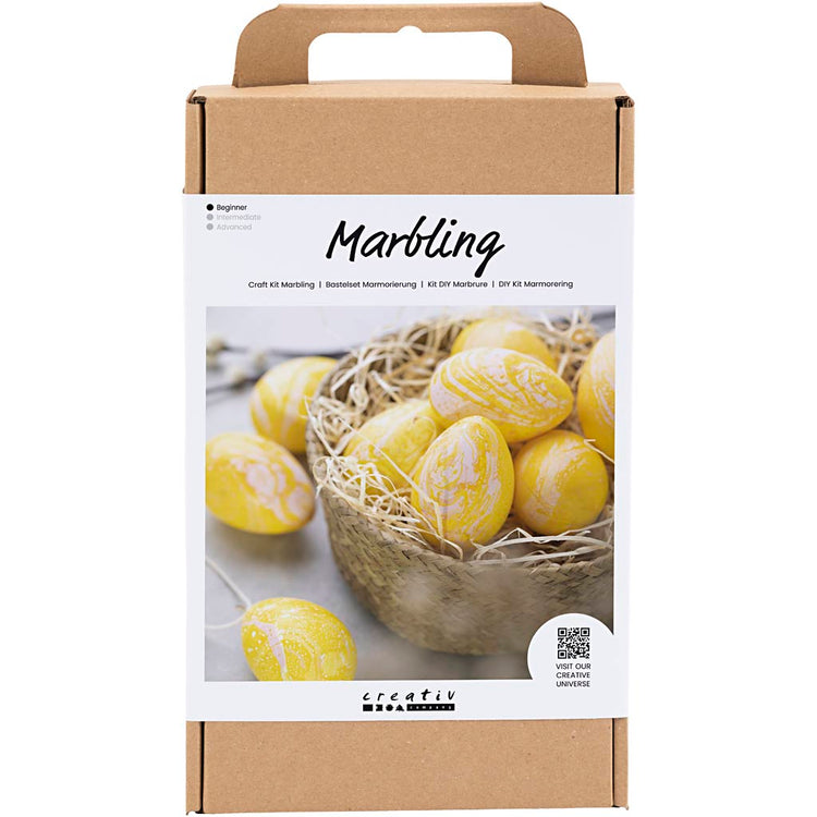 Creativ Company Hobby-Set Marmor, rosa, gelb, 1 Box