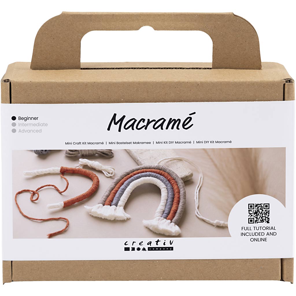 Creativ Company Mini Hobbyset Makrame Regenbogen