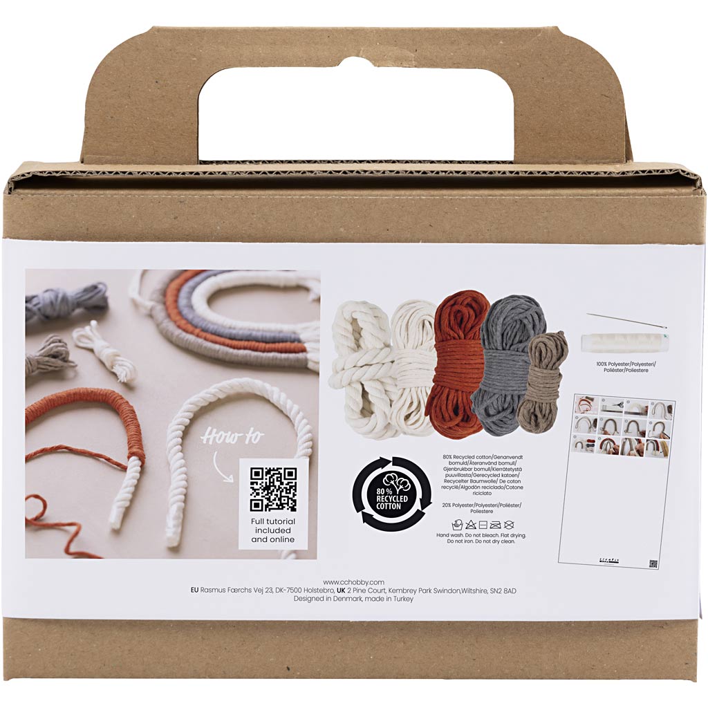 Creativ Company Mini Hobbyset Makrame Regenbogen