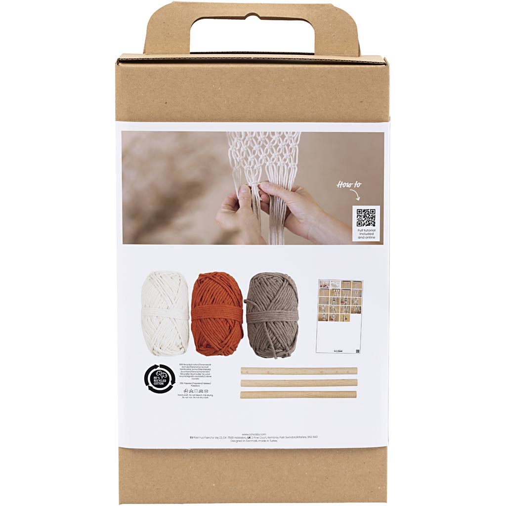 Creativ Company Hobbyset Makrame Blumenhalter