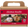 Creativ Company Mini-Hobby-Set Weihnachtskugeln, Rentier und Schneemann, 1 Box