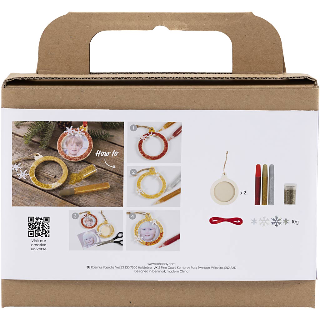 Creativ Company Mini-Hobby-Set Weihnachtsdekoration, Rahmen, 1 Box