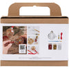 Creativ Company Mini-Hobby-Set Weihnachtskugeln, Pailletten, 1 Box