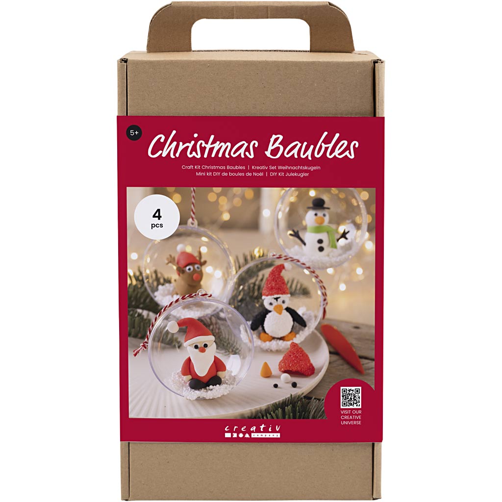 Creativ Company Hobby-Set Weihnachtskugeln, Modellieren, 1 Box